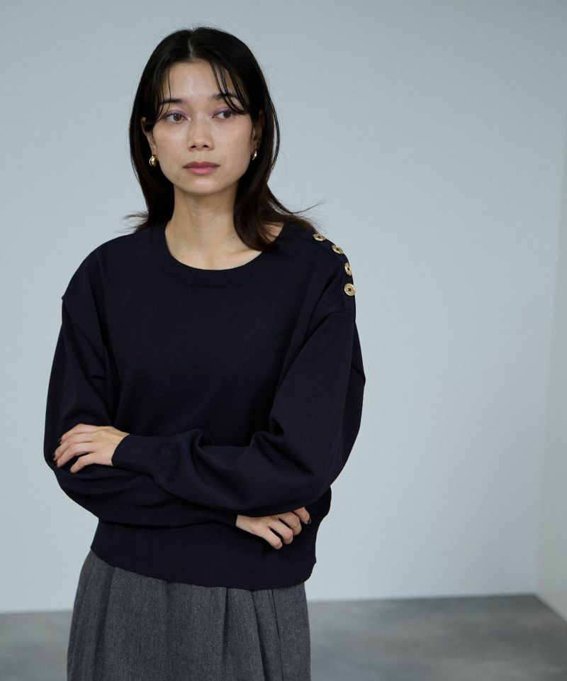 milli de l'air  ソフトレッチボタンプルオーバー レディース商品画像-1