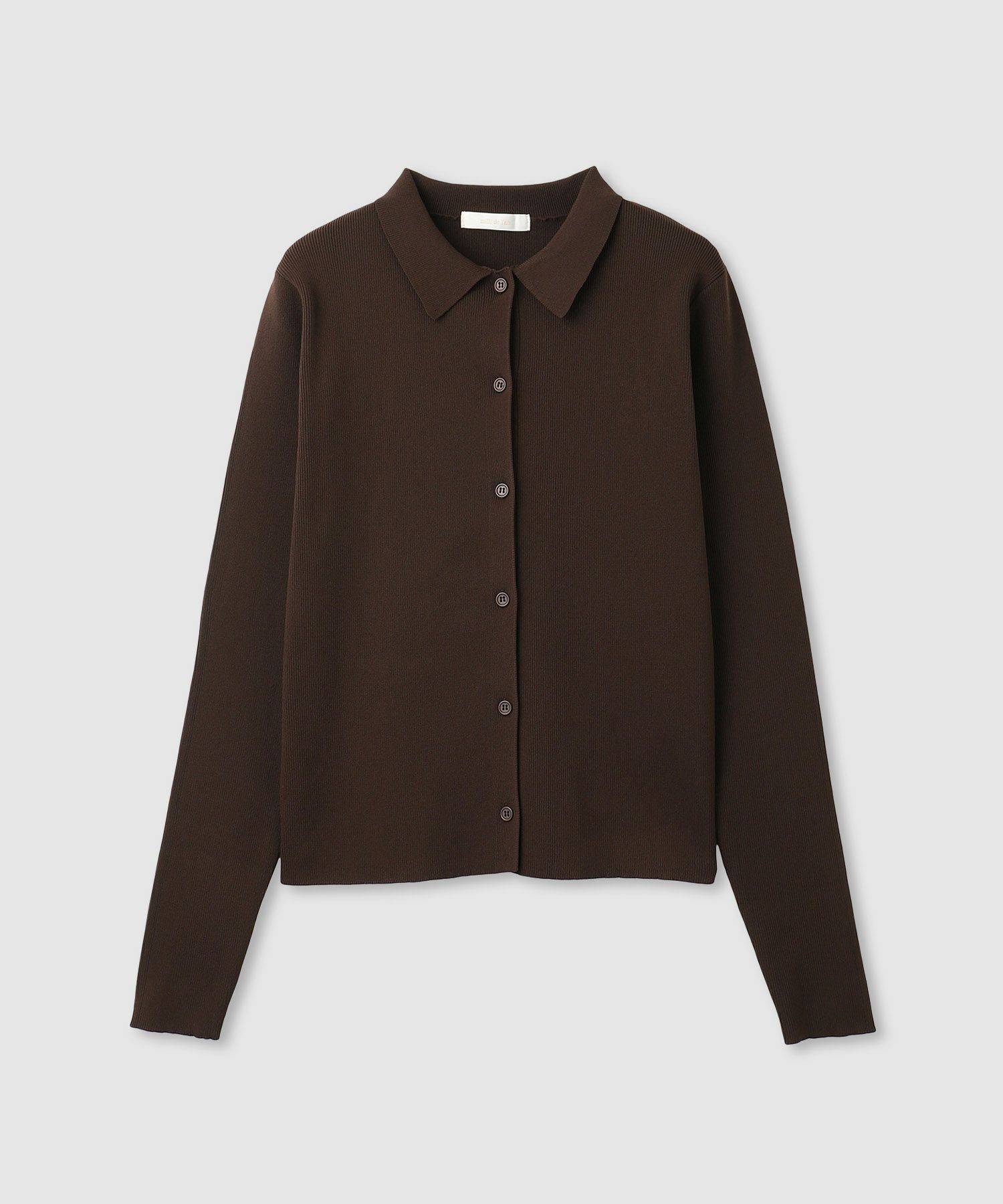 [さらに50%OFF]milli de l'air  ソフトレッチポロカーディガン レディース商品画像-4