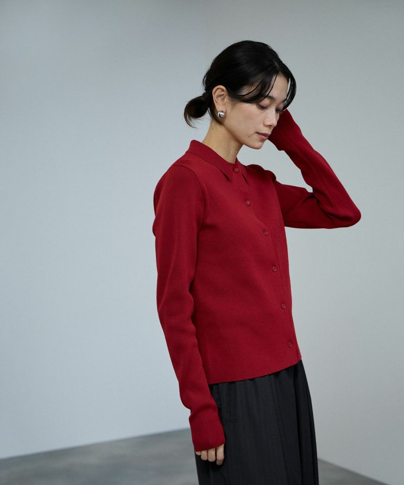 milli de l'air  ソフトレッチポロカーディガン レディース商品画像-6