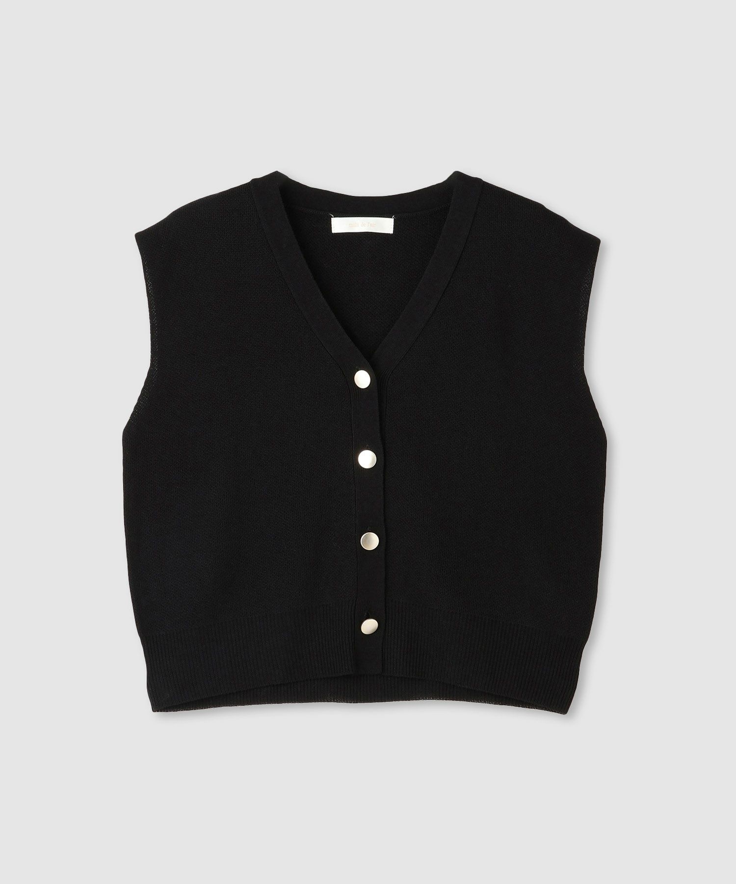 [さらに50%OFF]milli de l'air  ニット前開きベスト レディース商品画像-2