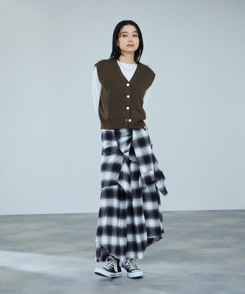 milli de l'air  ニット前開きベスト レディース商品画像-9