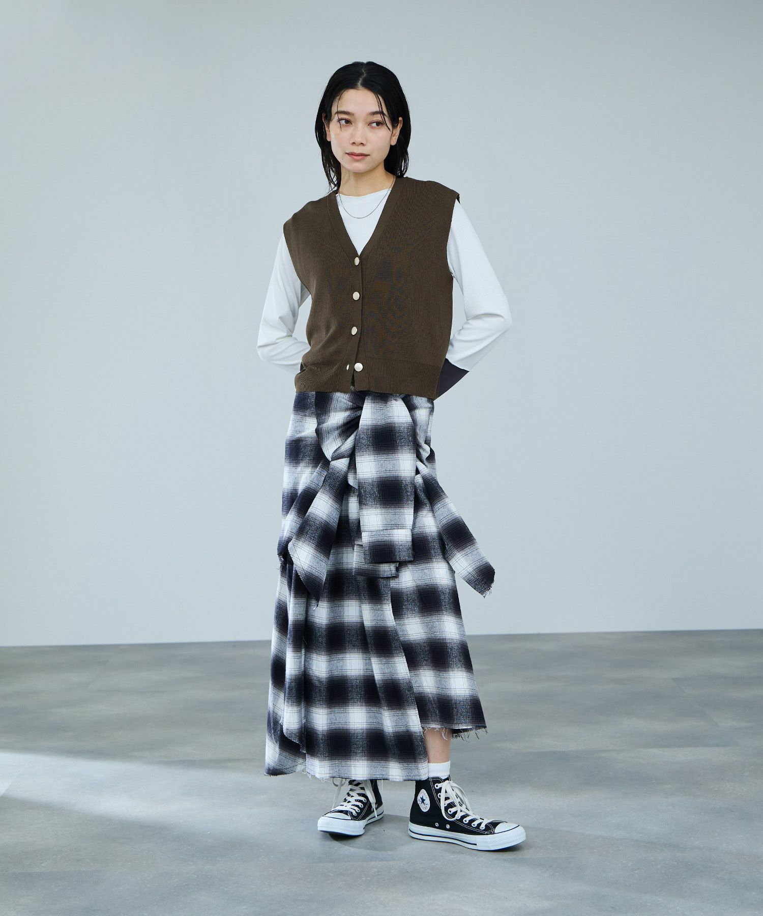 milli de l'air  ニット前開きベスト レディース商品画像-10