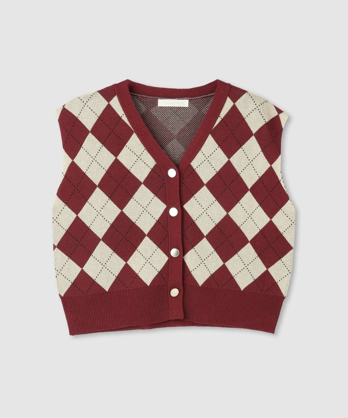 milli de l'air ニット前開きベスト レディース