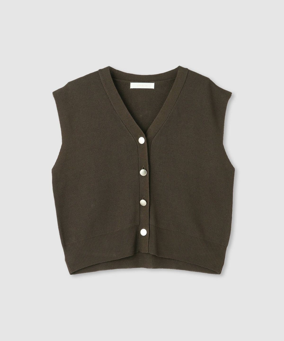 milli de l'air ニット前開きベスト レディース