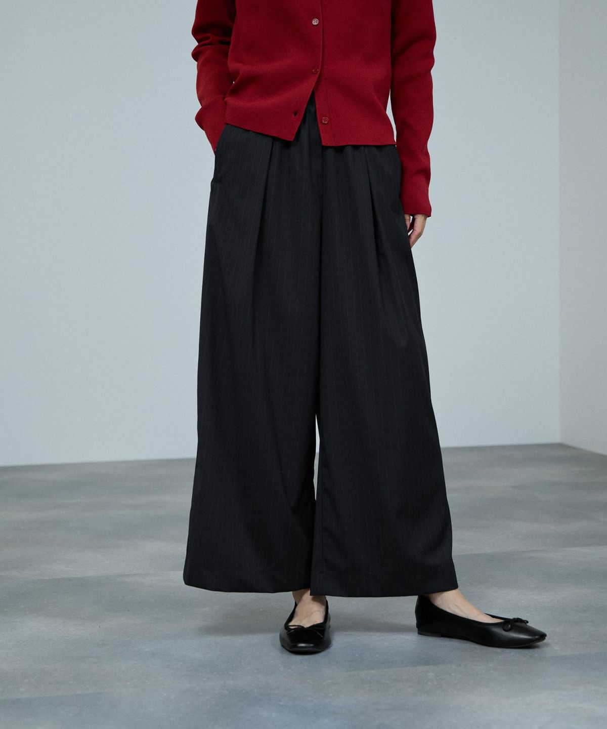 milli de l'air サキソニーライクイージーパンツ レディース