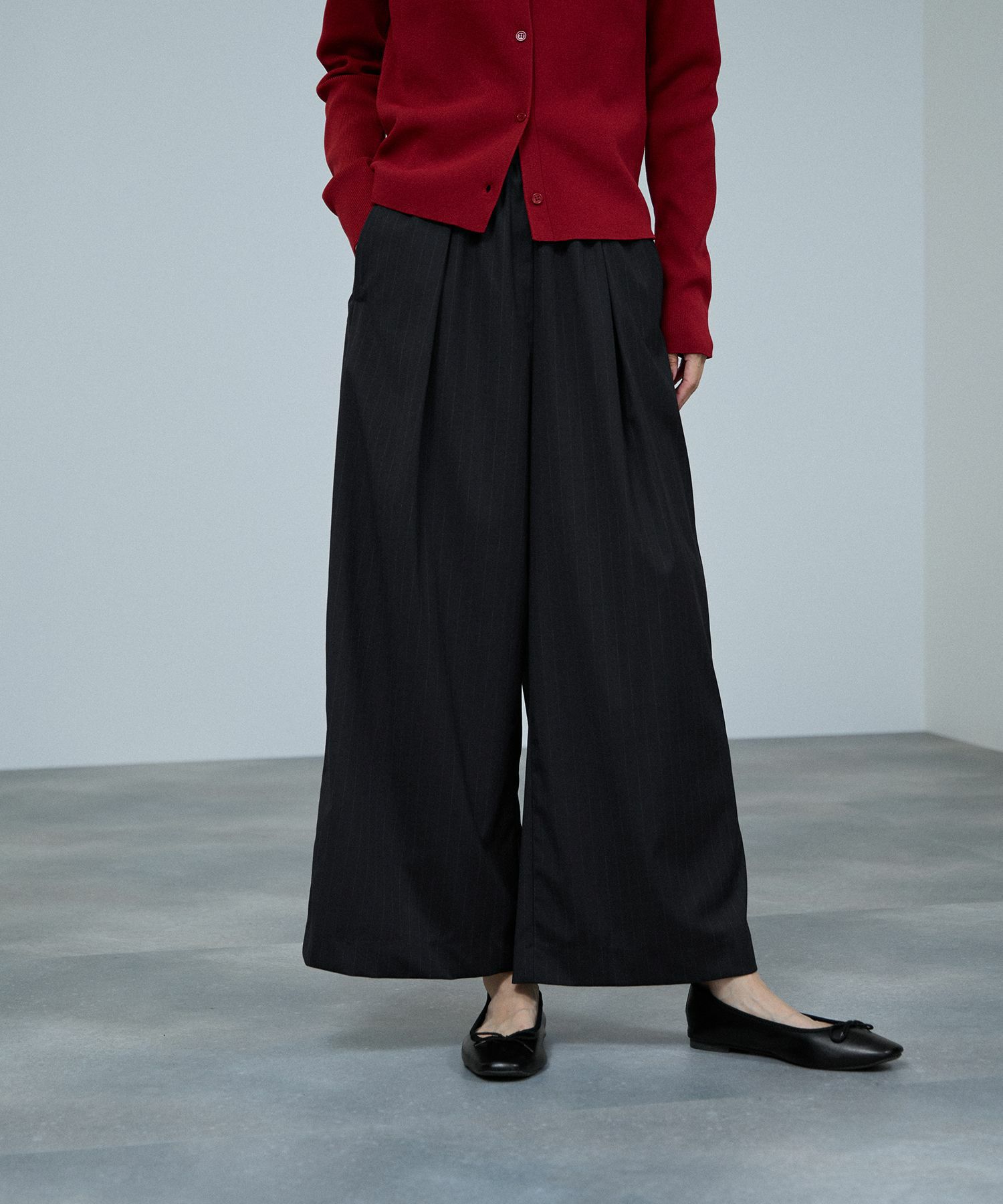 milli de l'air サキソニーライクイージーパンツ レディース