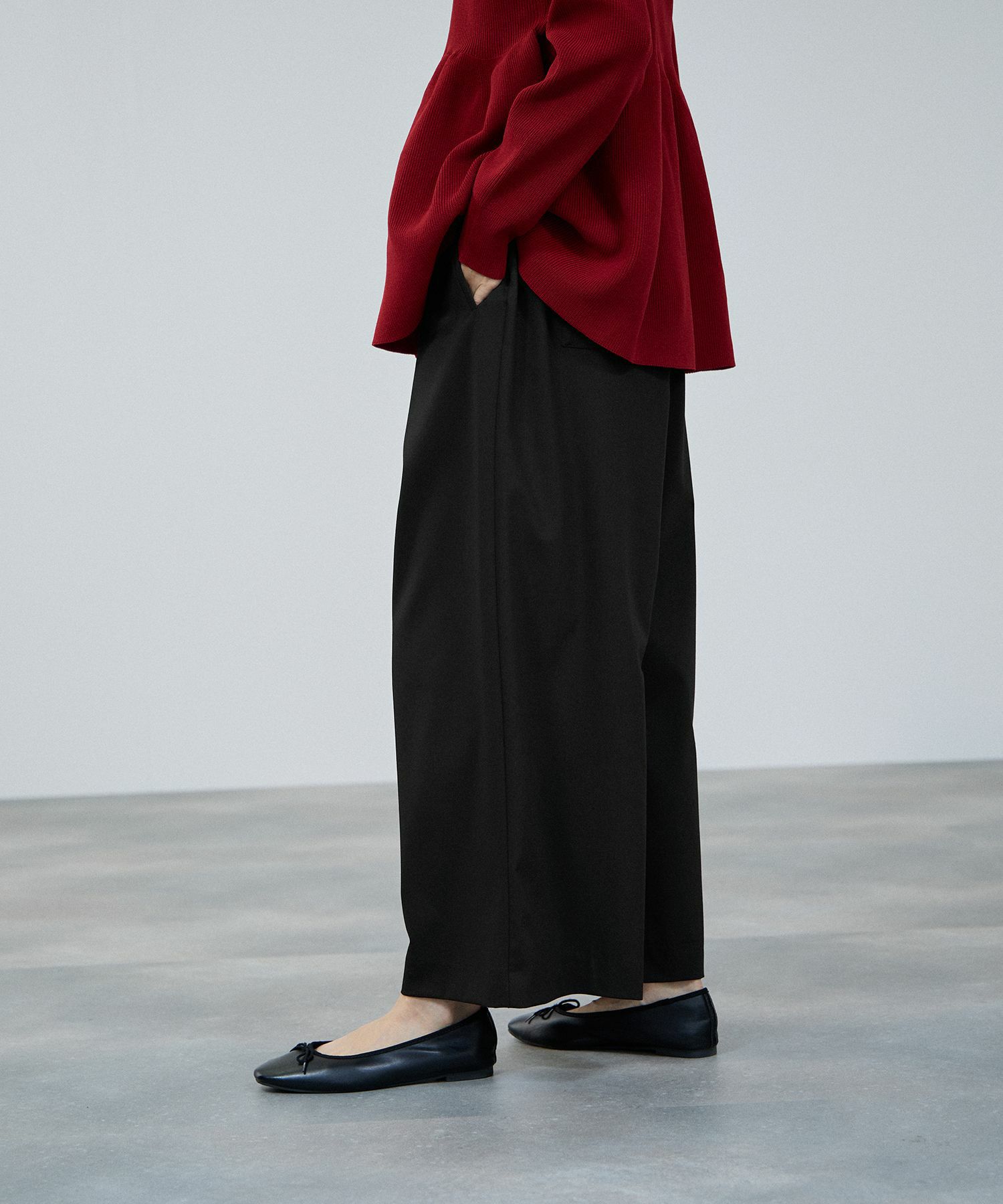 milli de l'air サキソニーライクイージーパンツ レディース商品画像-9