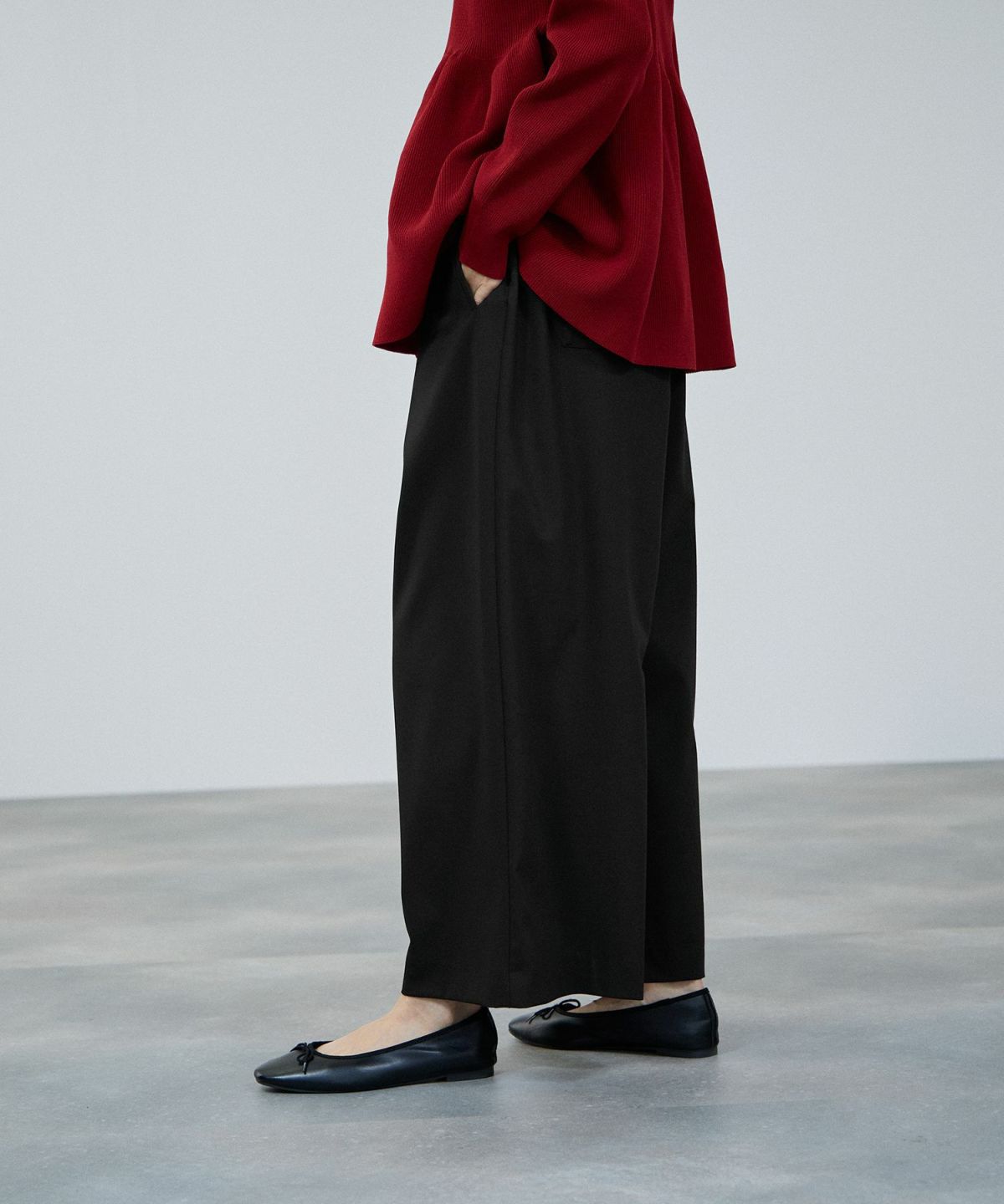 milli de l'air サキソニーライクイージーパンツ レディース