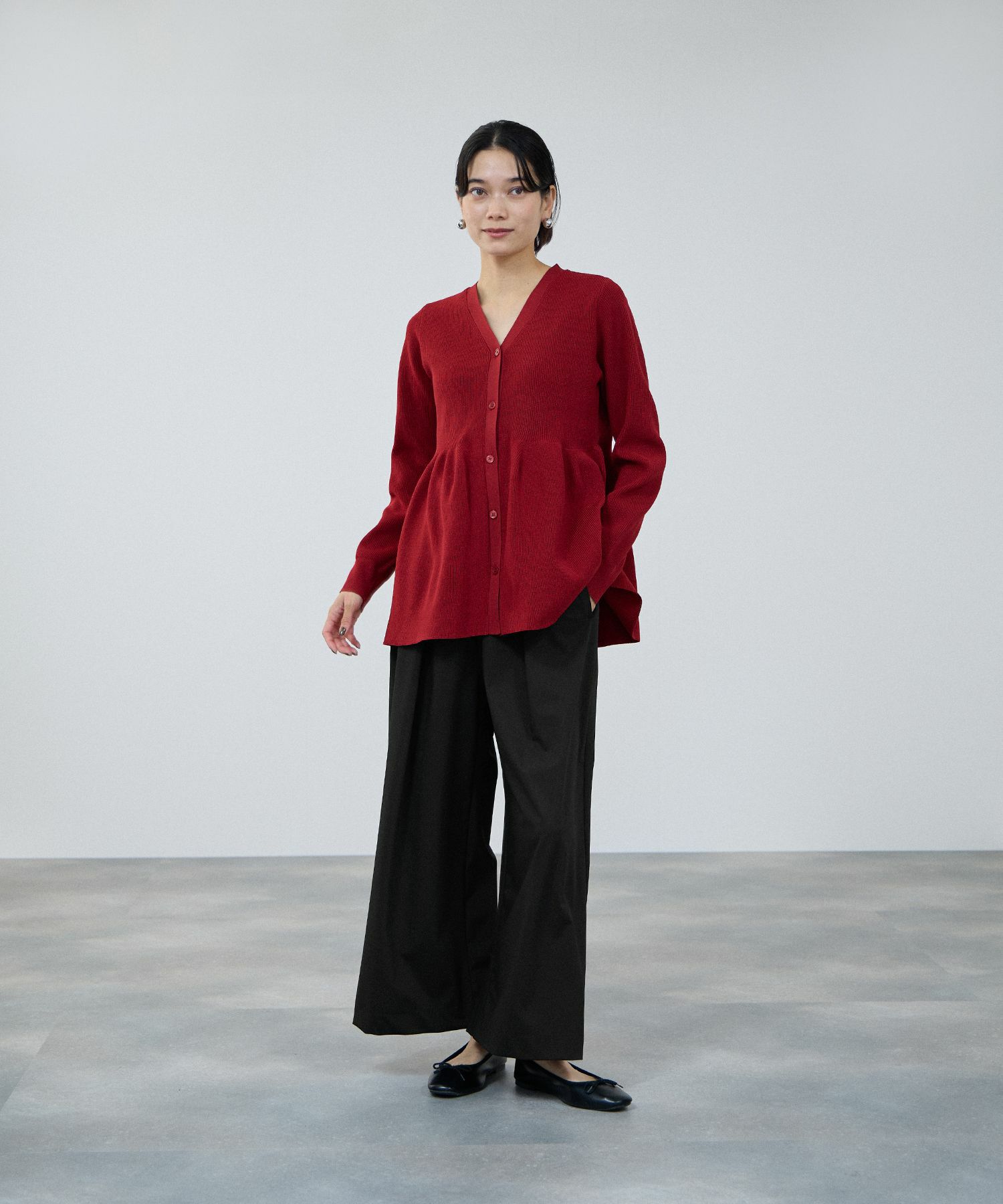 milli de l'air サキソニーライクイージーパンツ レディース