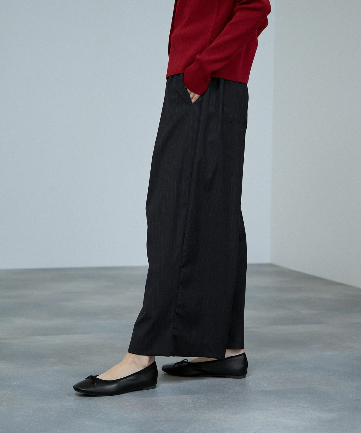 milli de l'air サキソニーライクイージーパンツ レディース