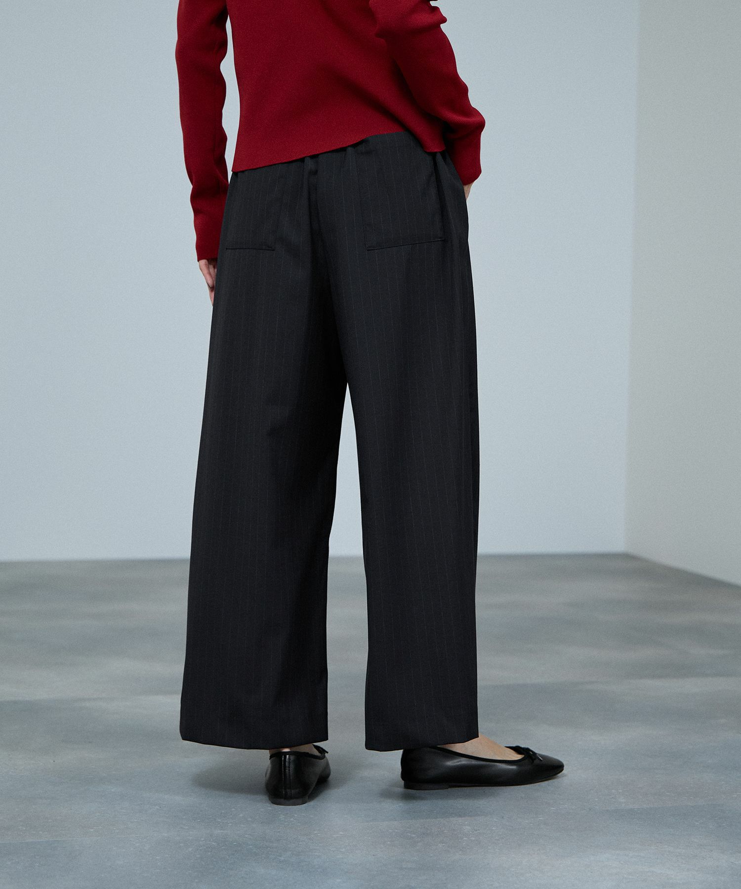 milli de l'air サキソニーライクイージーパンツ レディース商品画像-14