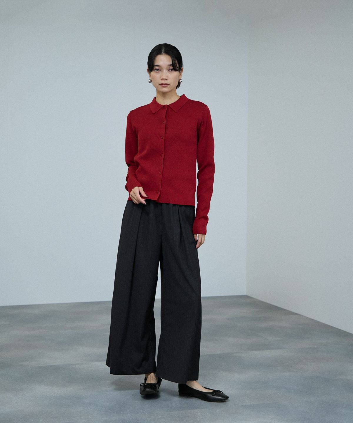 milli de l'air サキソニーライクイージーパンツ レディース