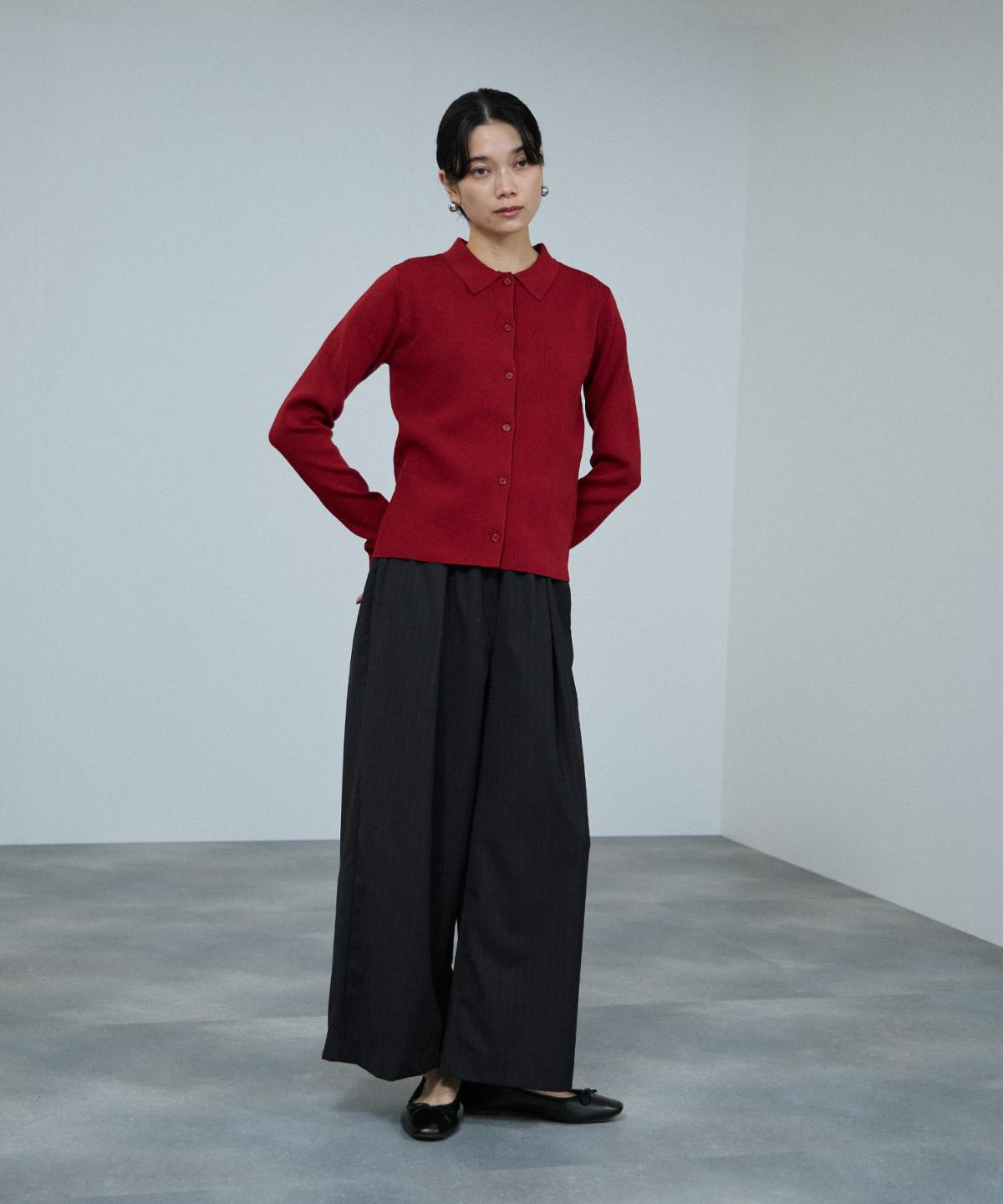 milli de l'air サキソニーライクイージーパンツ レディース