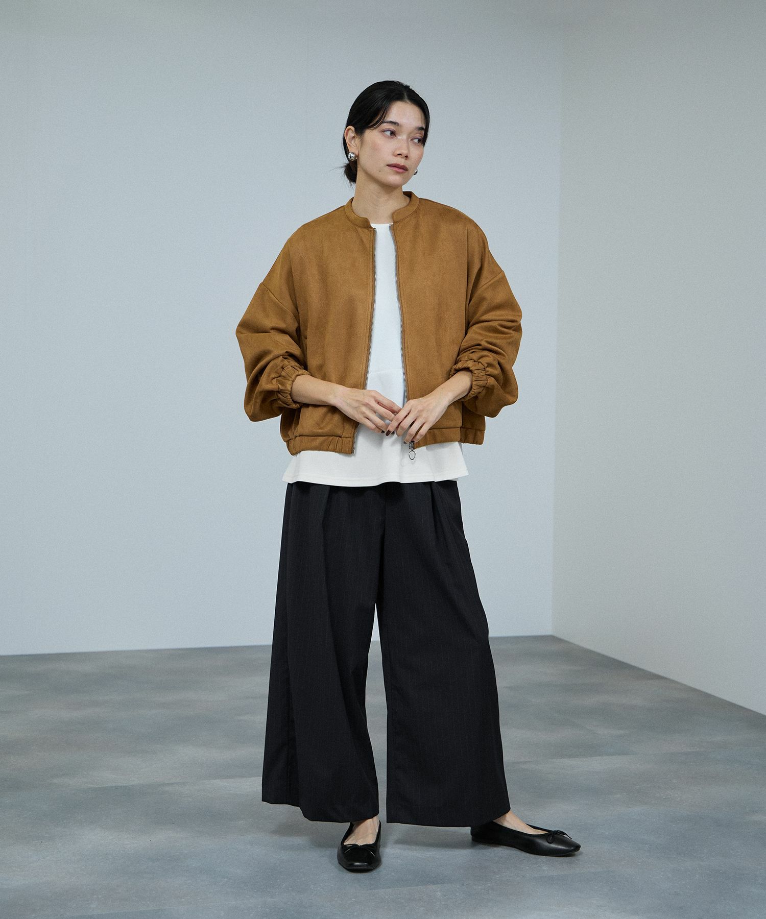 milli de l'air サキソニーライクイージーパンツ レディース商品画像-17