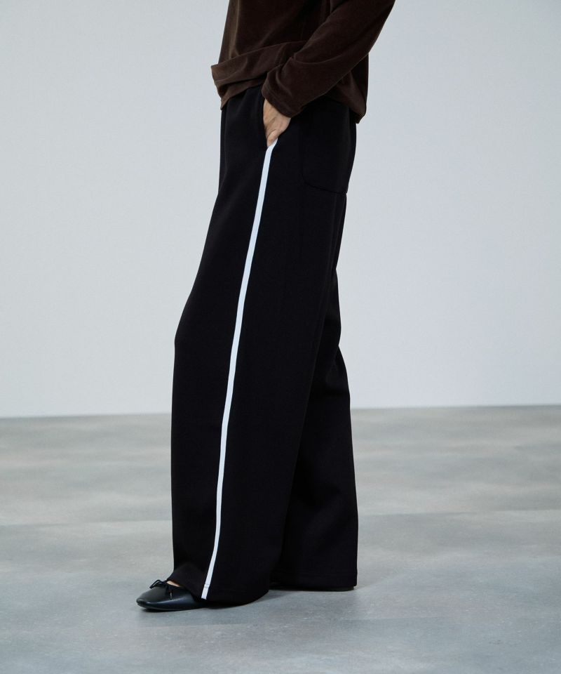 [値下げ]milli de l'air  エアリエポンチ素材ラインパンツ レディース商品画像-4