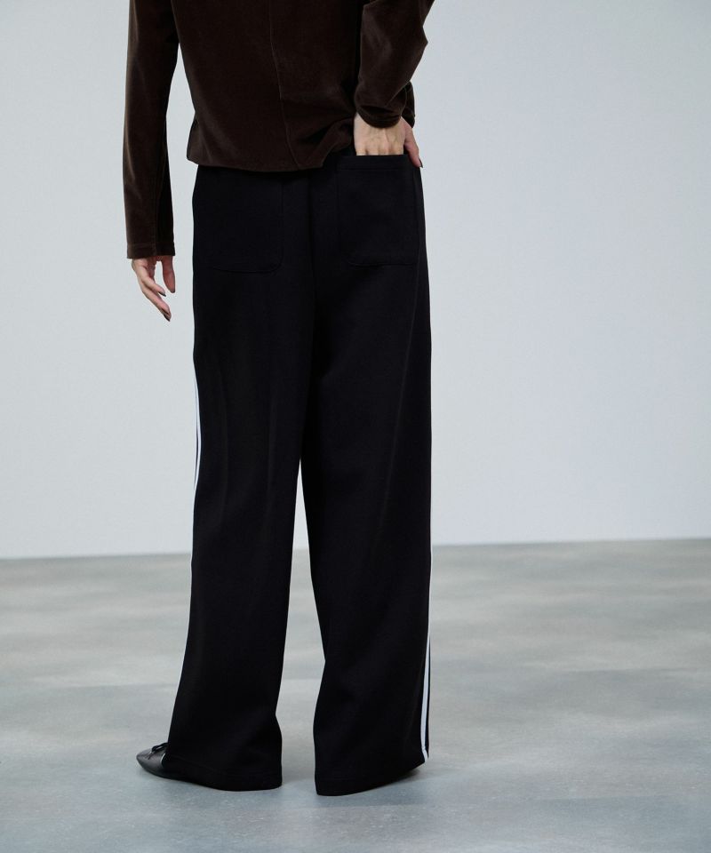 milli de l'air エアリエポンチ素材ラインパンツ レディース商品画像-5