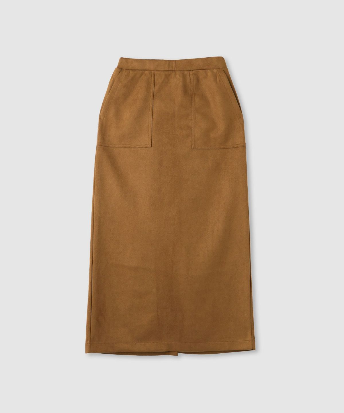 milli de l'air スエードライクポンチ素材Iラインスカート レディース