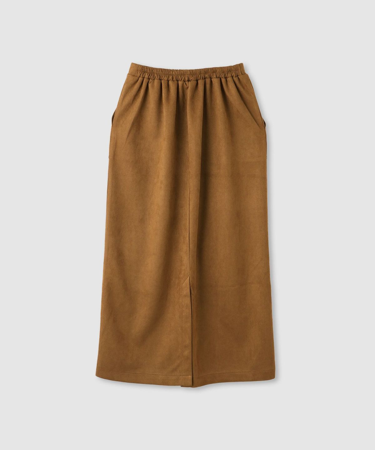 milli de l'air スエードライクポンチ素材Iラインスカート レディース