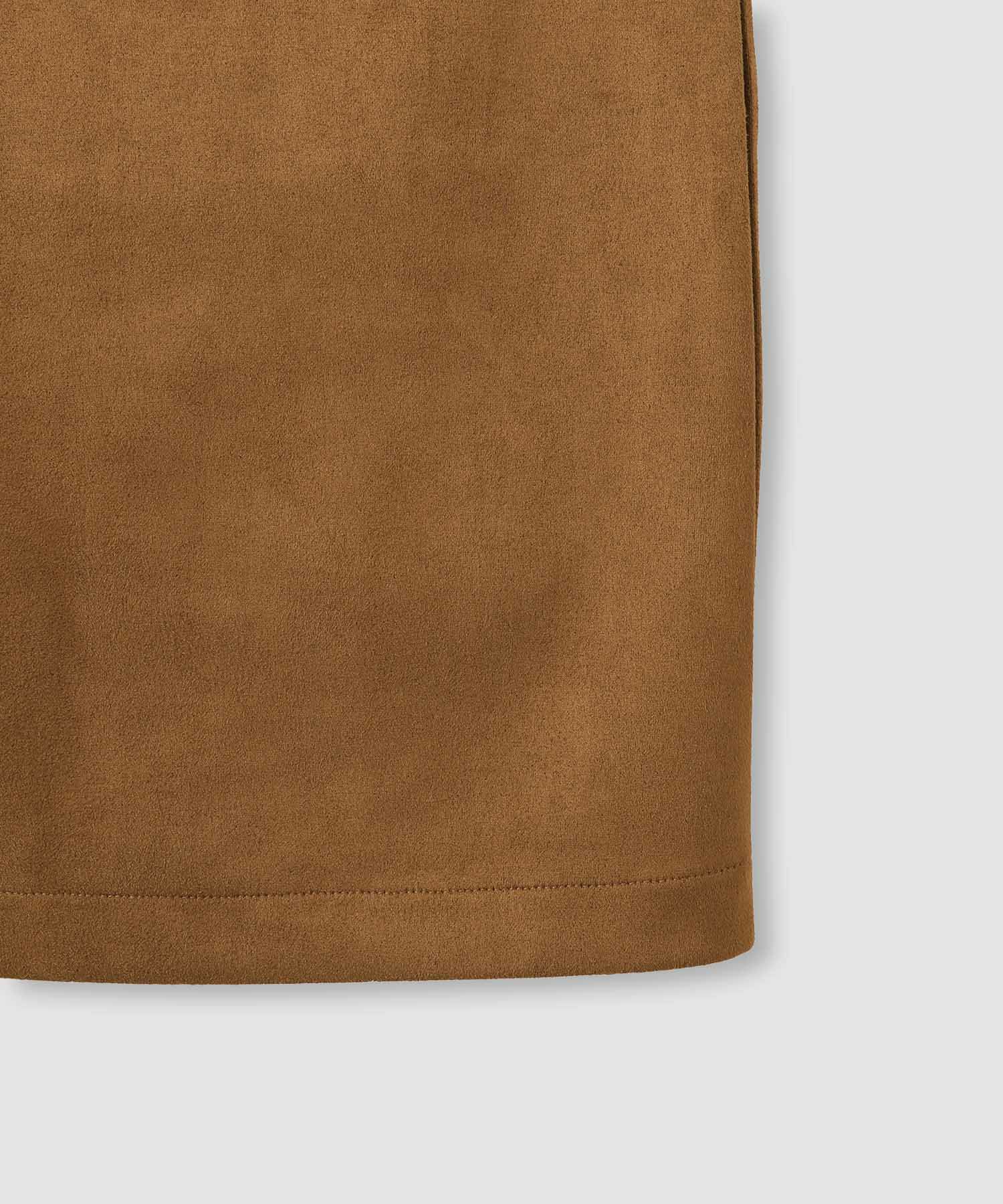 milli de l'air スエードライクポンチ素材Iラインスカート レディース