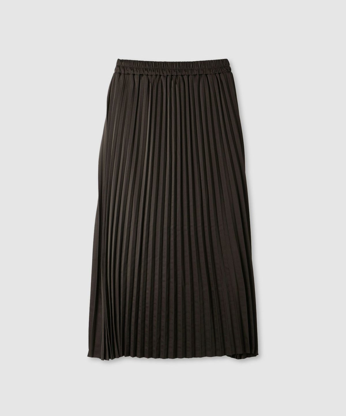 milli de l'air サテンストレッチプリーツスカート レディース