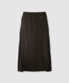 milli de l'air サテンストレッチプリーツスカート レディース