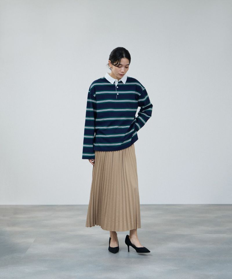 andmarry デニムプリーツスカート　ベージュ　Mサイズ andmarry デニムプリーツスカート ベージュ Mサイズ andmarry デニム