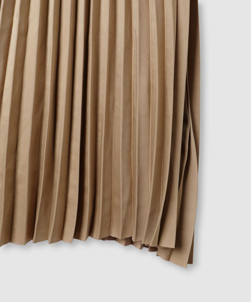 milli de l'air  サテンストレッチプリーツスカート レディース商品画像-17