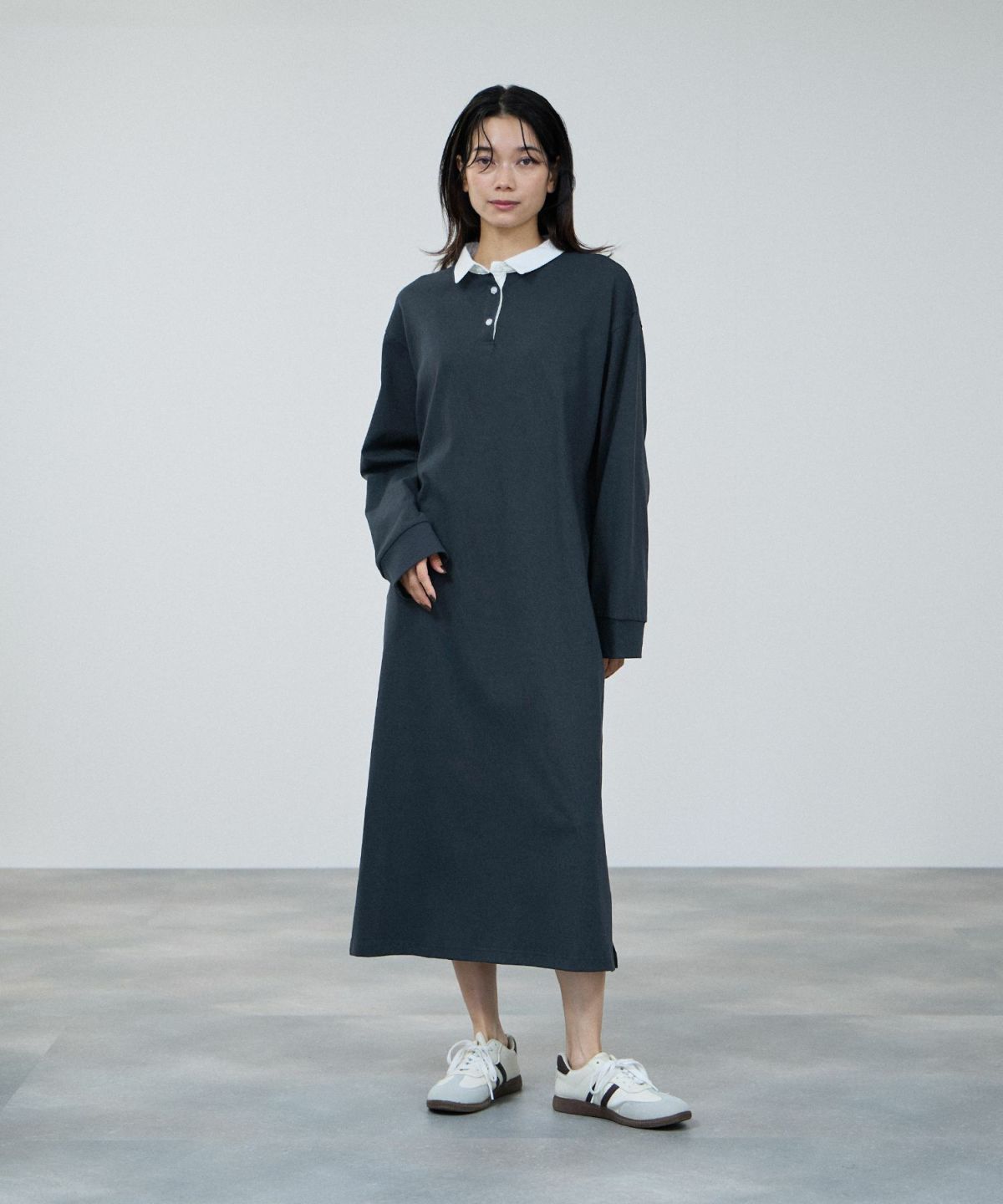 milli de l'air ラガーシャツワンピース レディース