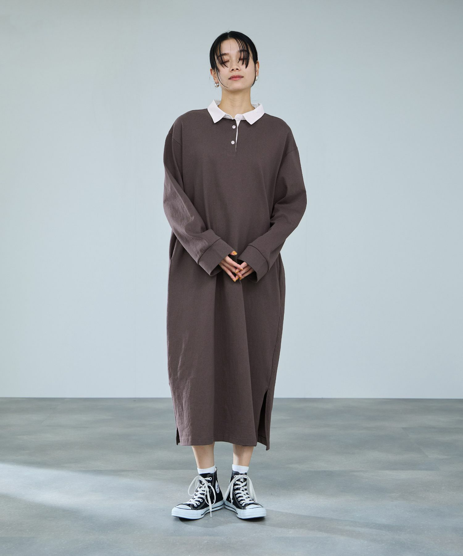 milli de l'air ラガーシャツワンピース レディース商品画像-4