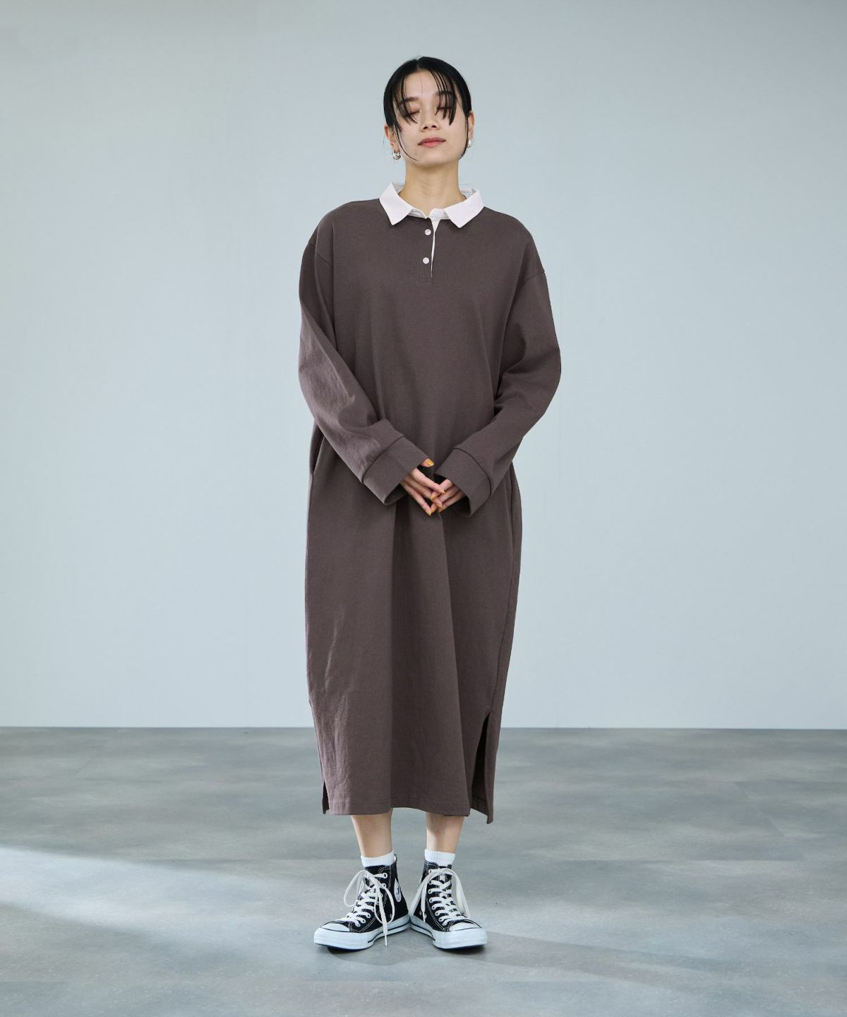 milli de l'air ラガーシャツワンピース レディース