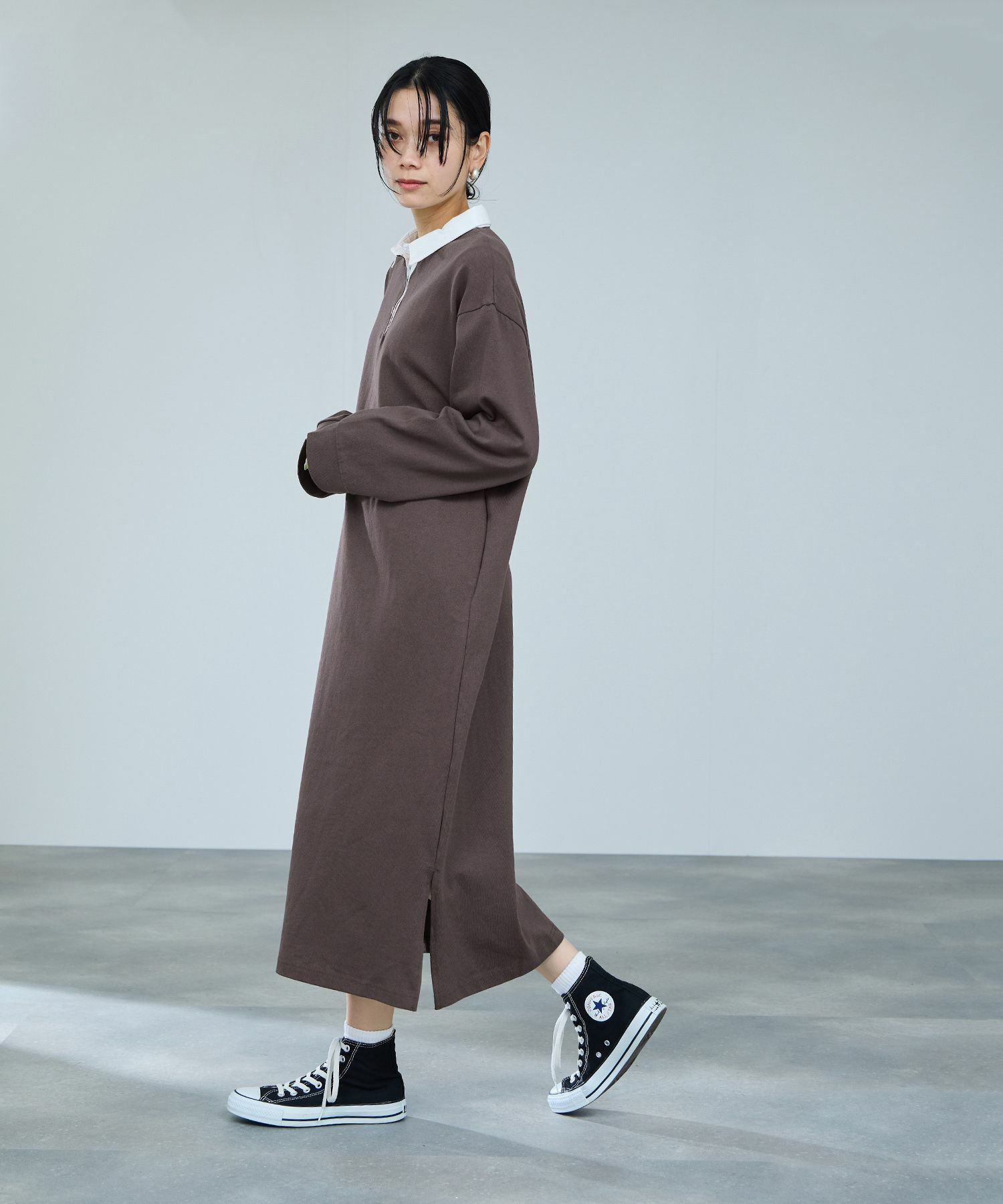 milli de l'air ラガーシャツワンピース レディース商品画像-5