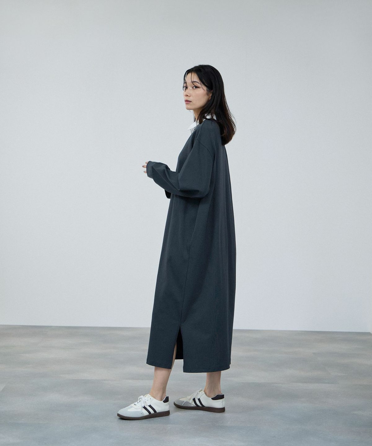 milli de l'air ラガーシャツワンピース レディース