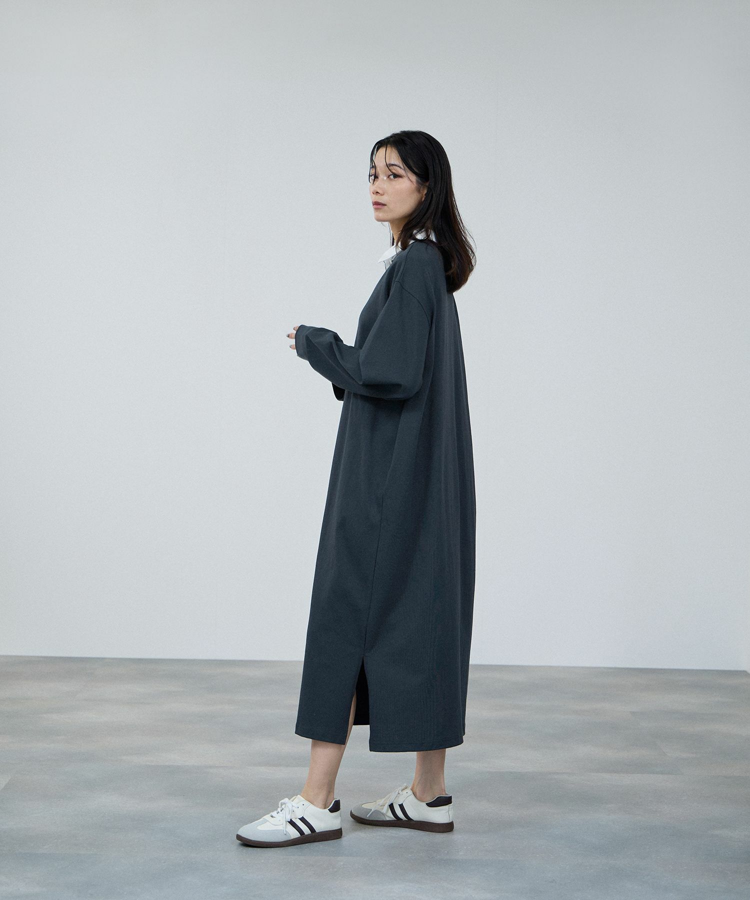 milli de l'air ラガーシャツワンピース レディース