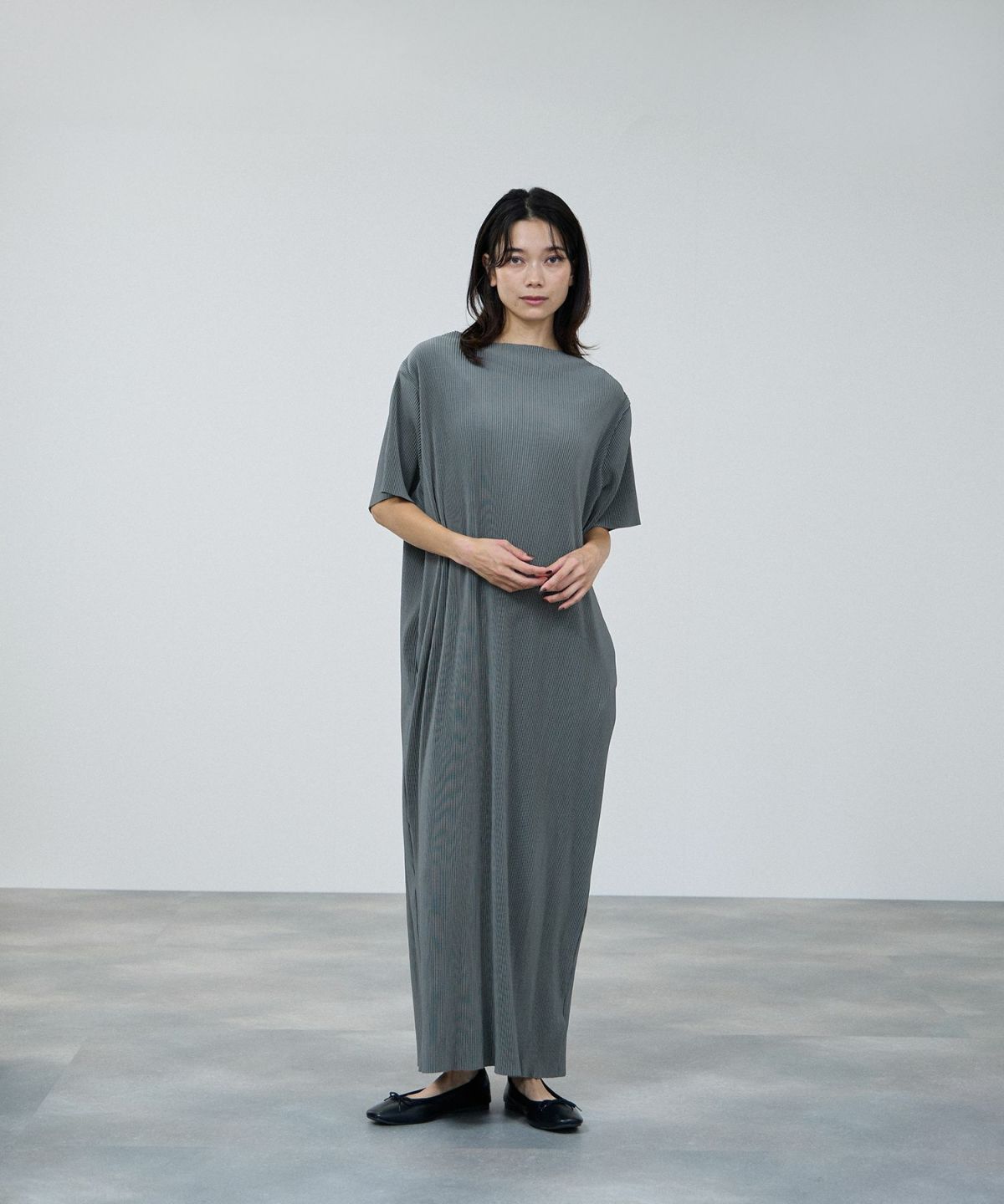 milli de l'air セルフカットリブワンピース レディース