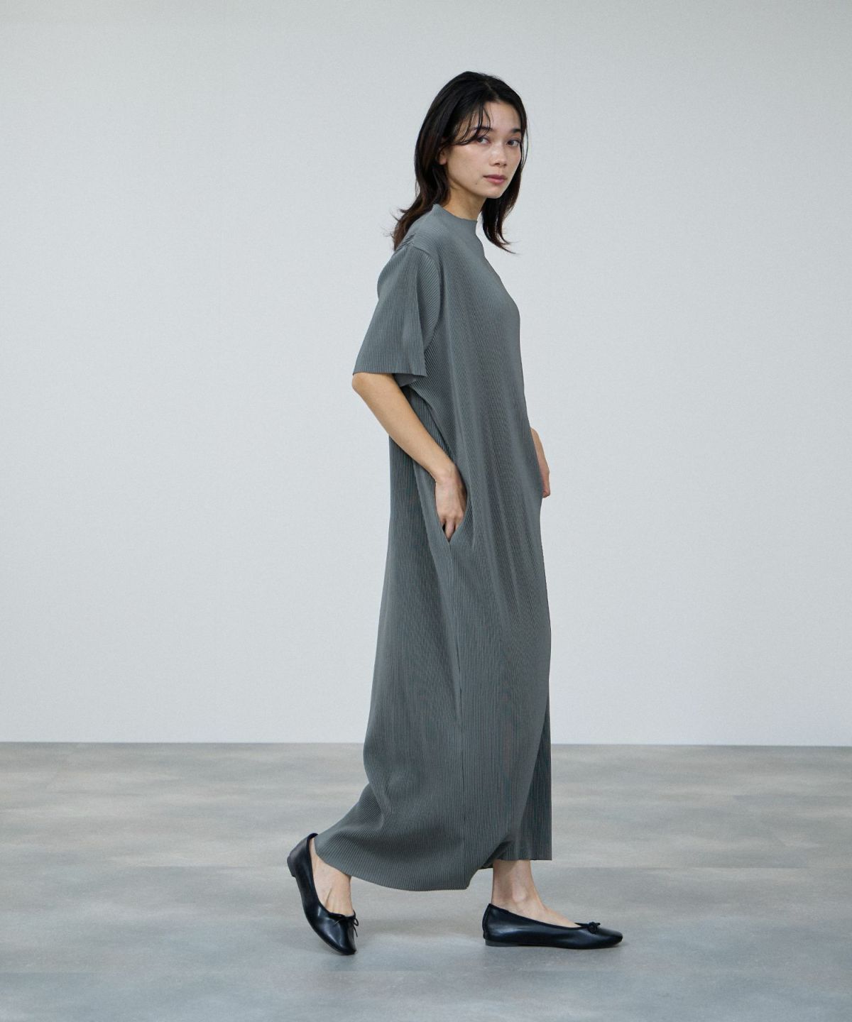 milli de l'air セルフカットリブワンピース レディース