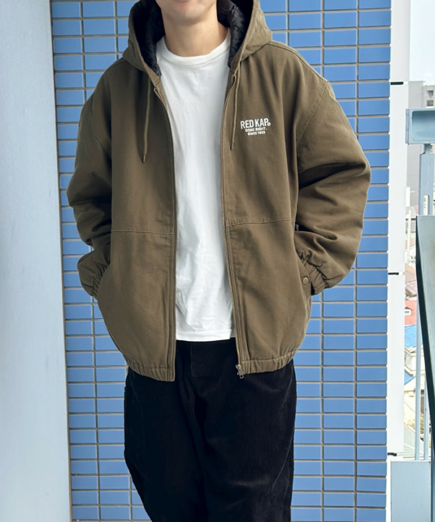 REDKAP ダックキャンバスフードジャケット メンズ