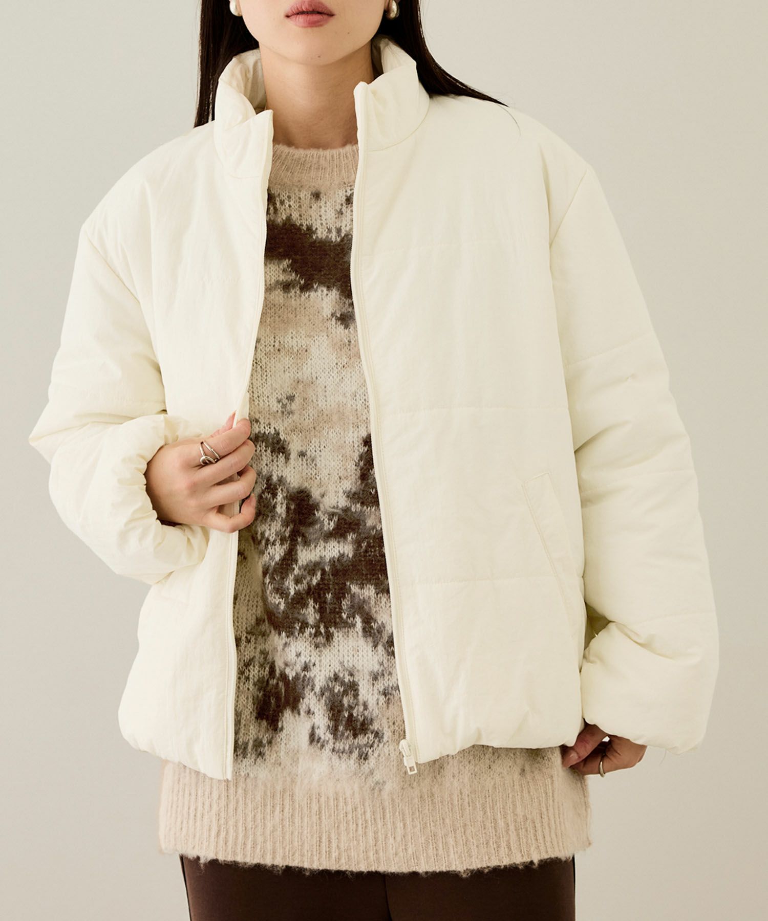 [最終さらに50%OFF]nAvy  撥水中綿ブルゾン レディース商品画像-1