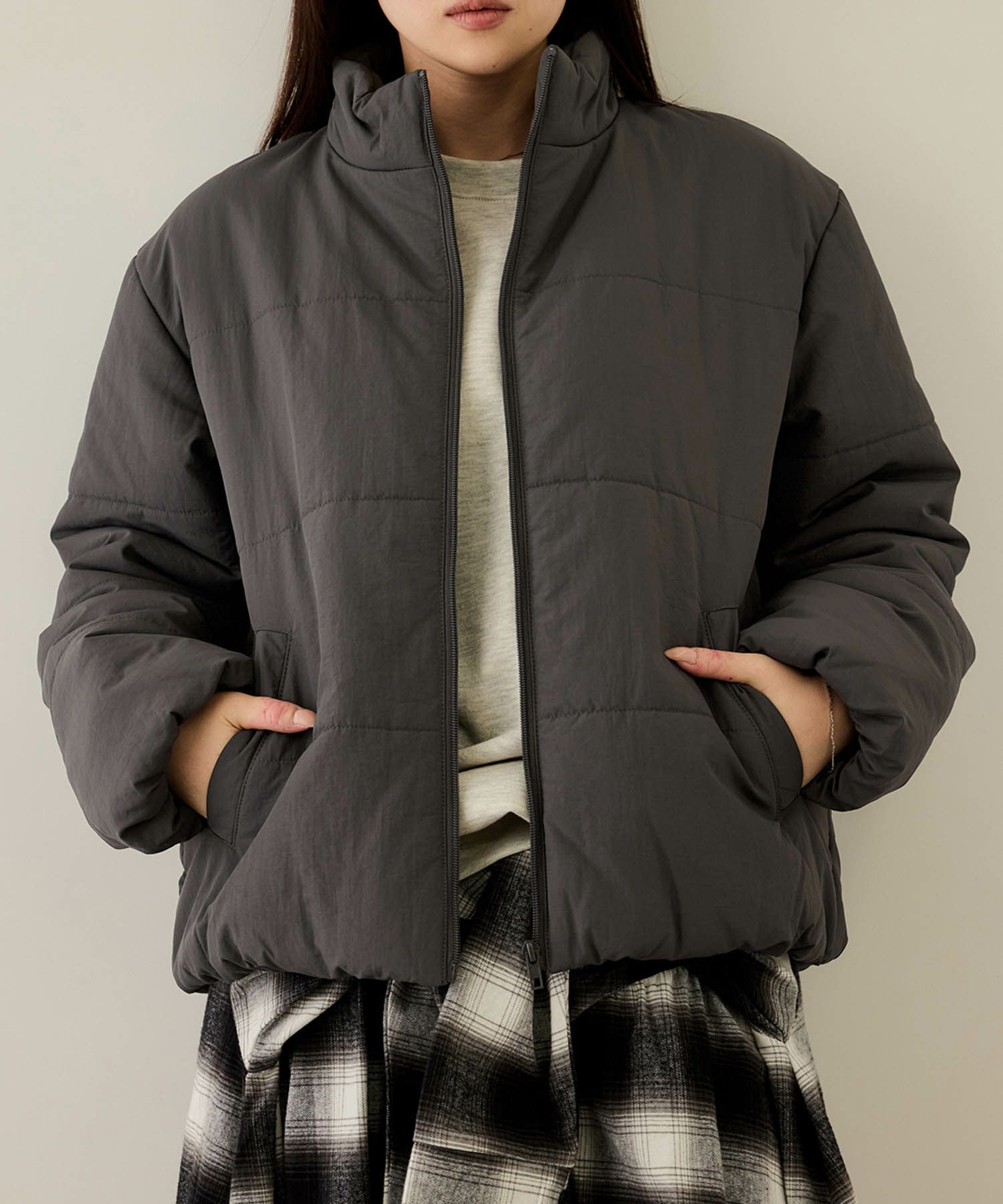 [値下げ]nAvy  撥水中綿ブルゾン レディース商品画像-2