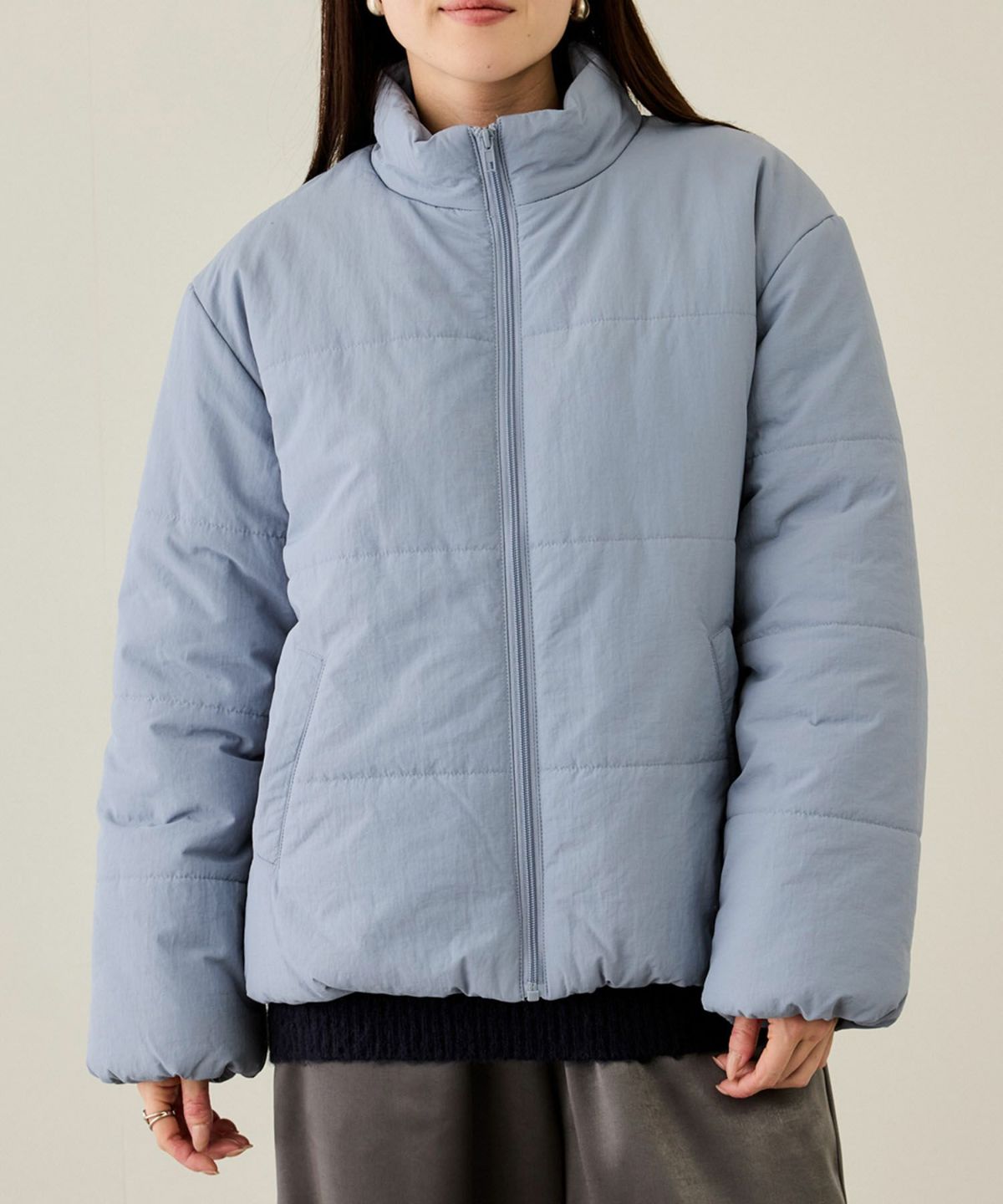 nAvy 撥水中綿ブルゾン レディース