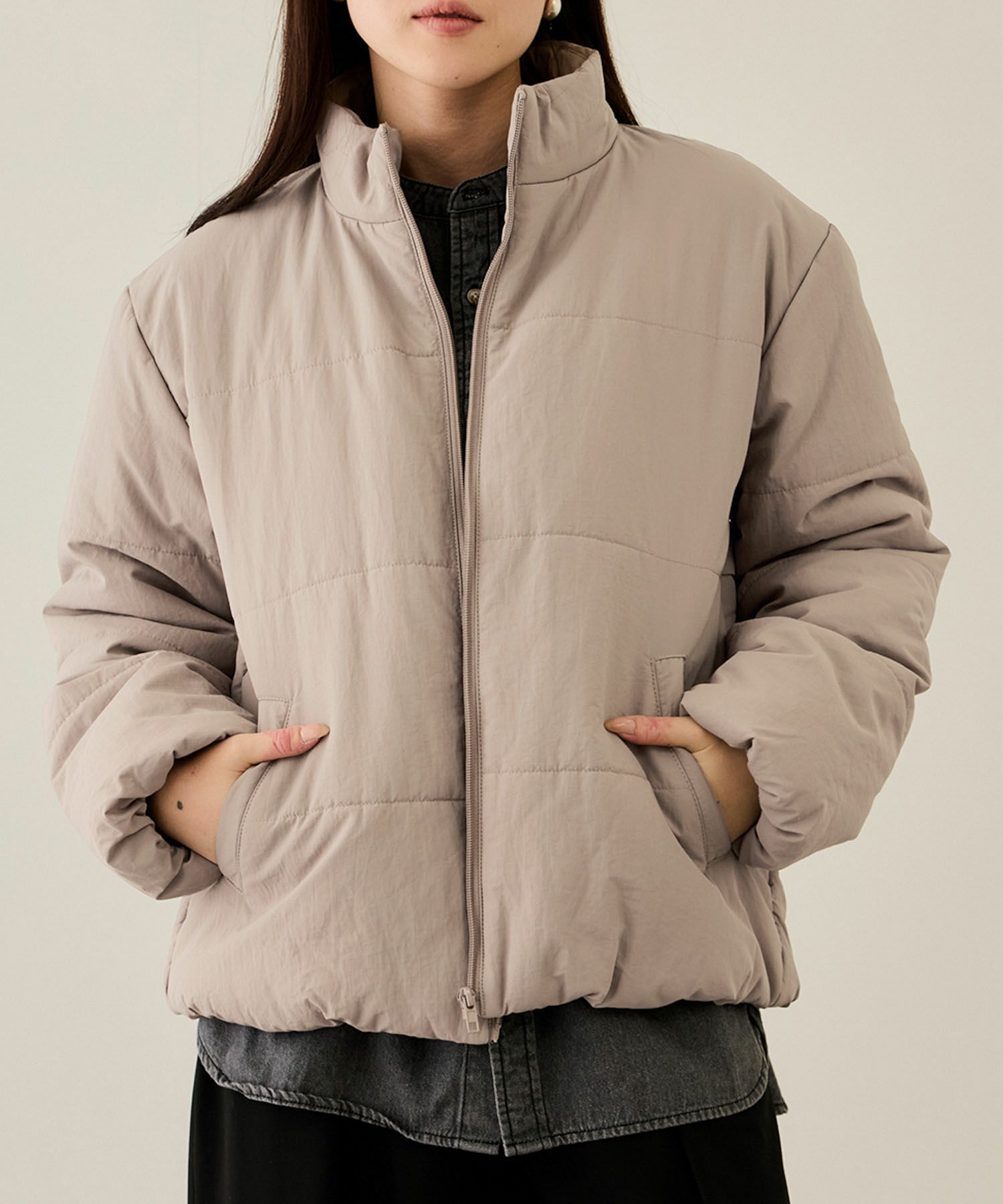 [最終さらに50%OFF]nAvy  撥水中綿ブルゾン レディース商品画像-5