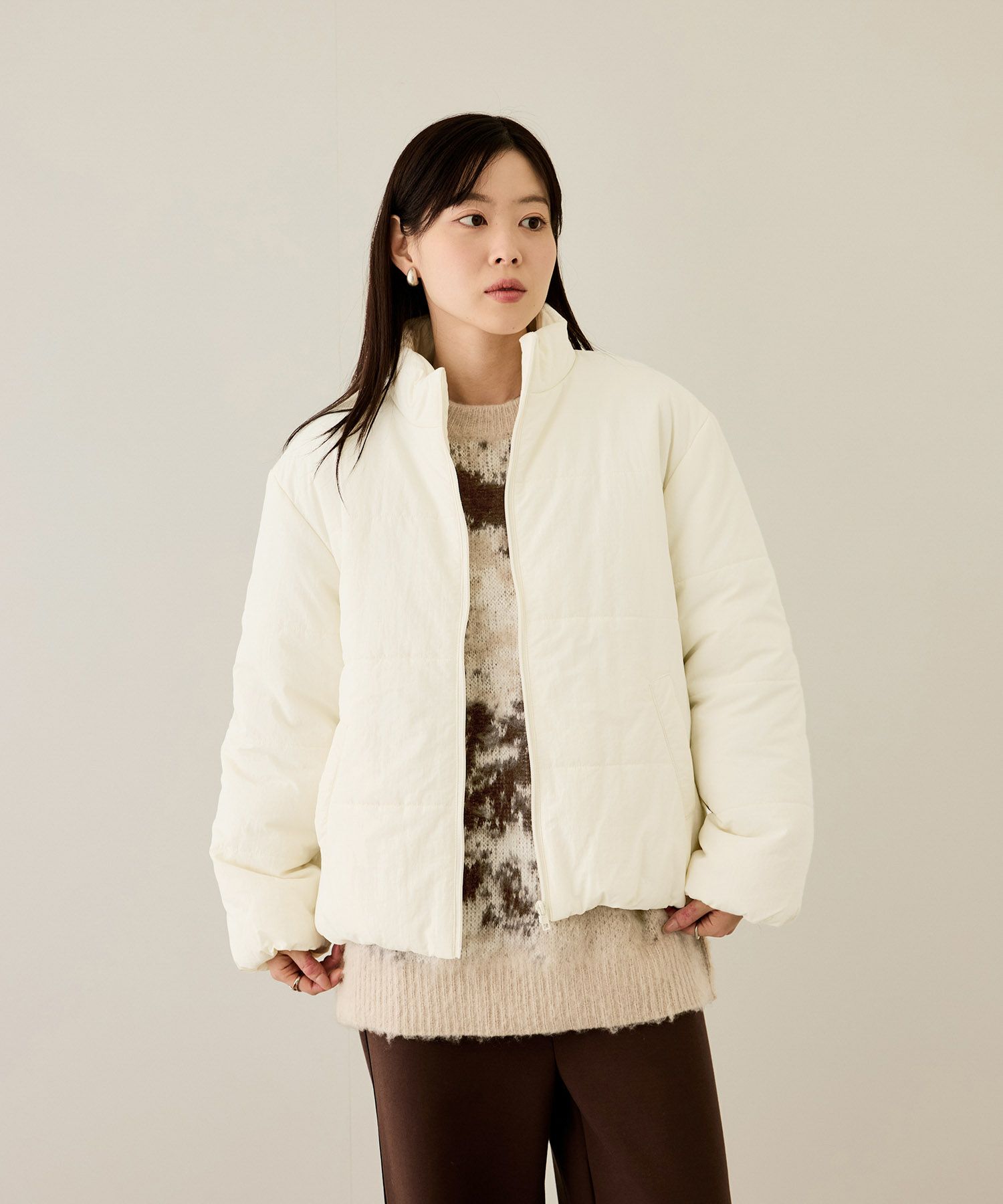 [最終さらに50%OFF]nAvy  撥水中綿ブルゾン レディース商品画像-6