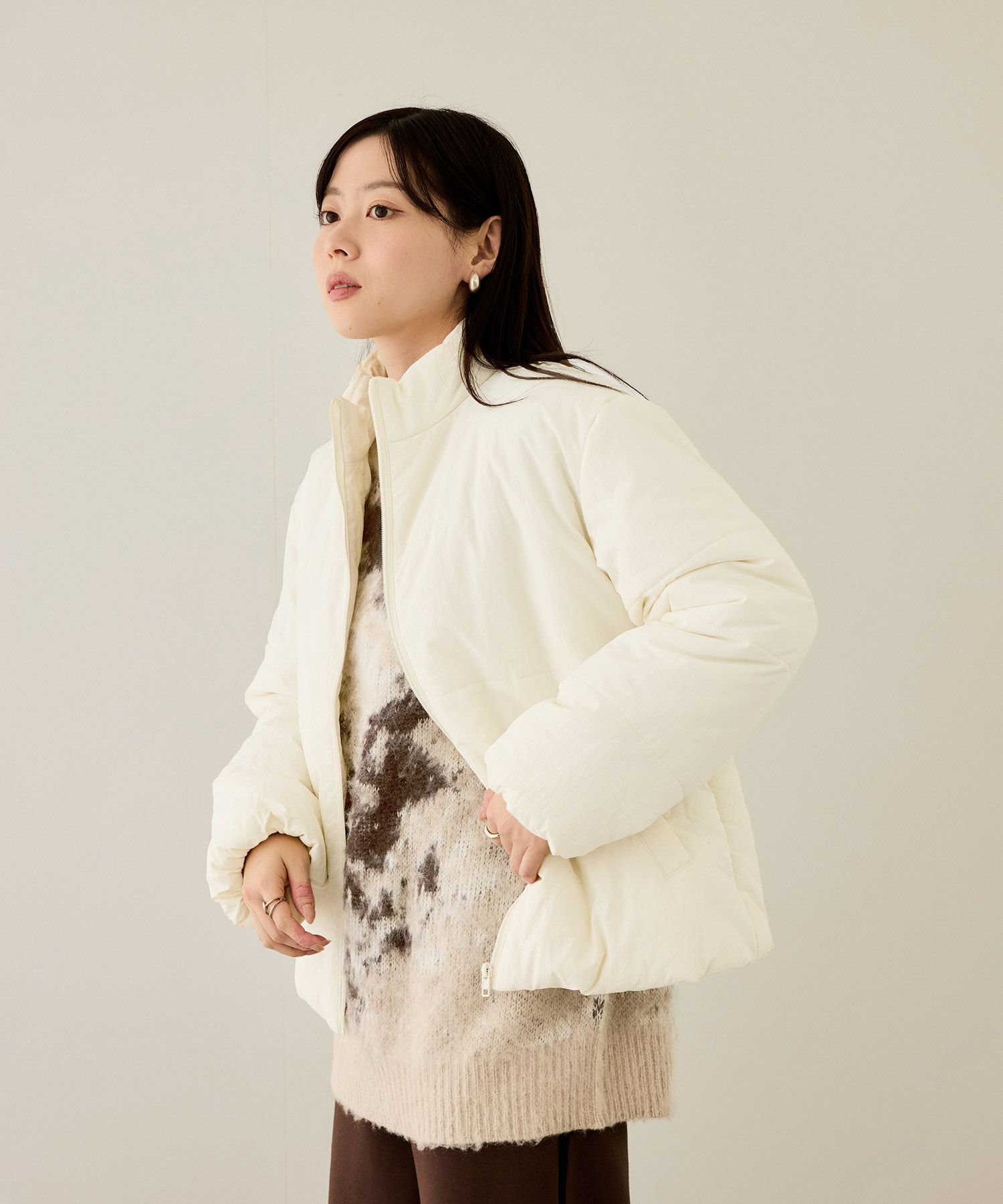 [最終さらに50%OFF]nAvy  撥水中綿ブルゾン レディース商品画像-7