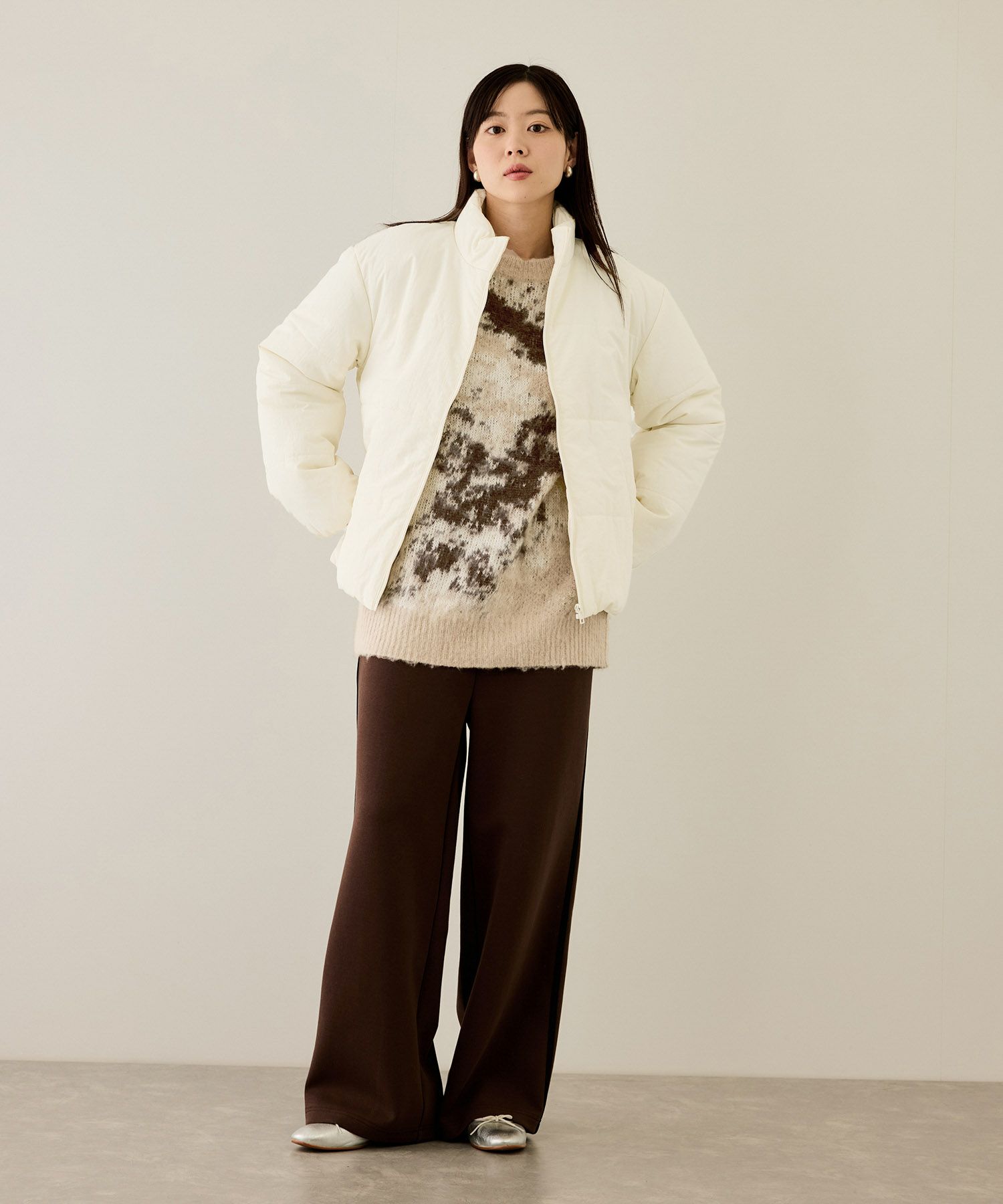 [最終さらに50%OFF]nAvy  撥水中綿ブルゾン レディース商品画像-8