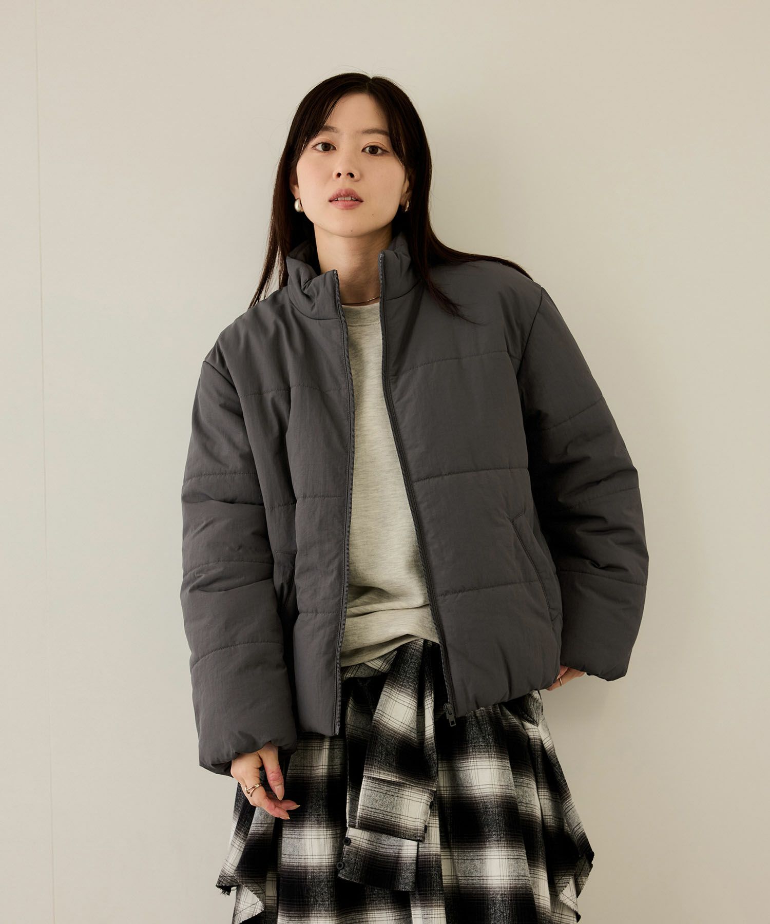 [最終さらに50%OFF]nAvy  撥水中綿ブルゾン レディース商品画像-10