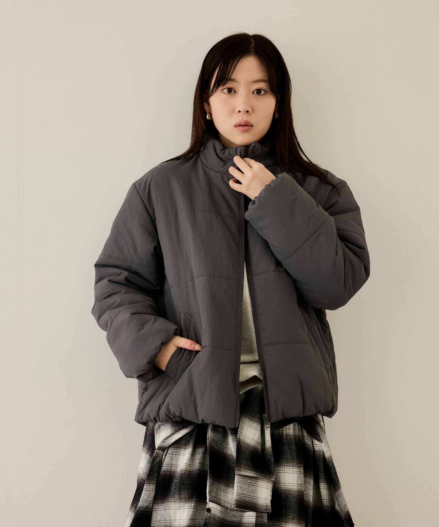 [最終さらに50%OFF]nAvy  撥水中綿ブルゾン レディース商品画像-11