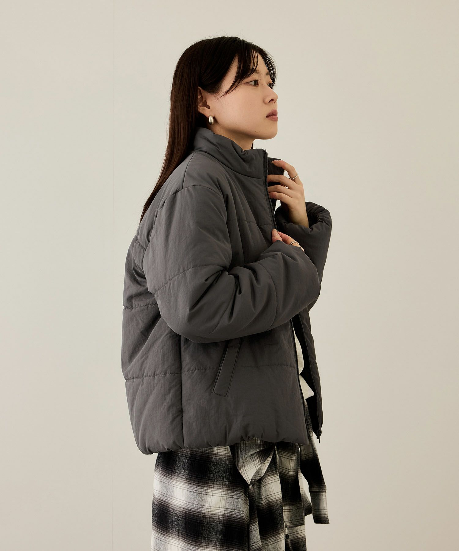 [最終さらに50%OFF]nAvy  撥水中綿ブルゾン レディース商品画像-12