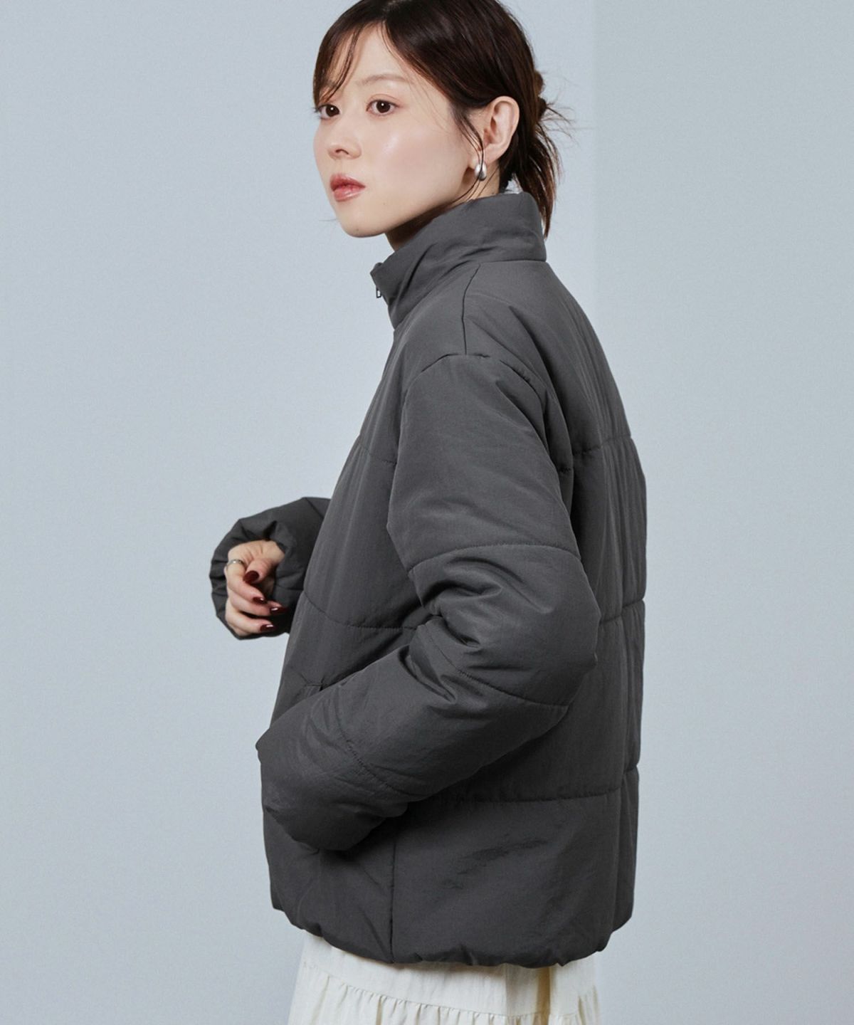 nAvy 撥水中綿ブルゾン レディース