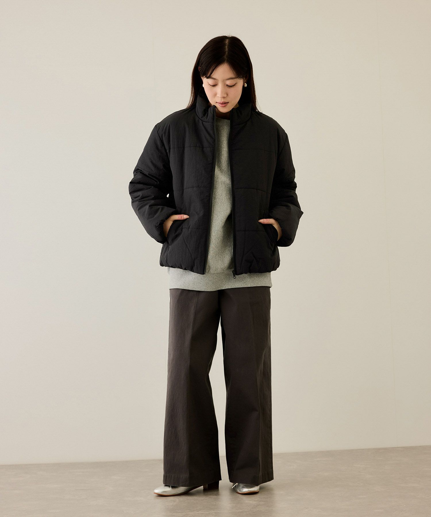 [最終さらに50%OFF]nAvy  撥水中綿ブルゾン レディース商品画像-19