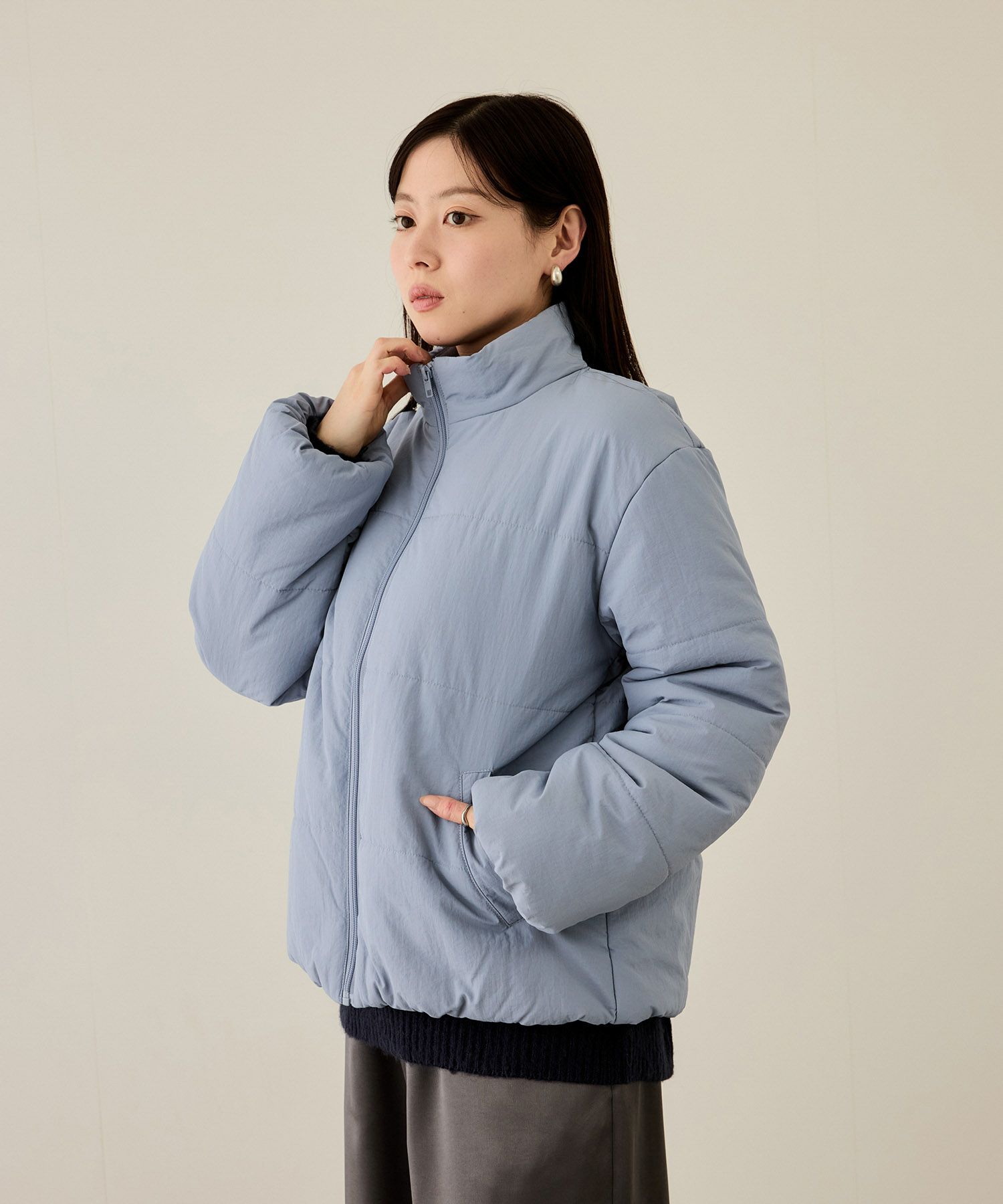 [値下げ]nAvy  撥水中綿ブルゾン レディース商品画像-21