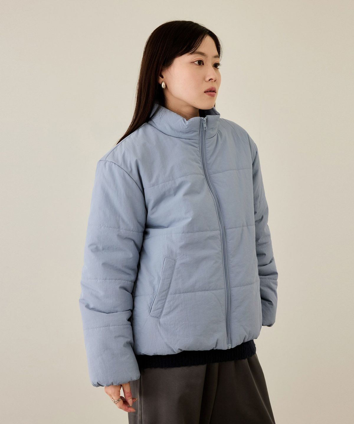 nAvy 撥水中綿ブルゾン レディース